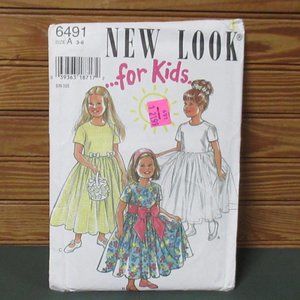 Girls  Dress Pattern Sz 3-8 TULLE OVERSKIRT UNCUT